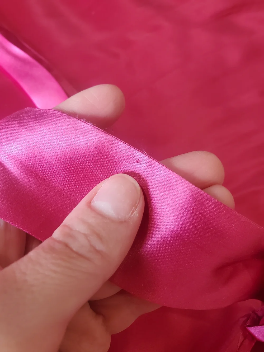 Vintage Silk Robe Set XL Valerie Stevens Pink 90s Boudoir Lingerie Lounge - Picture 16 of 16